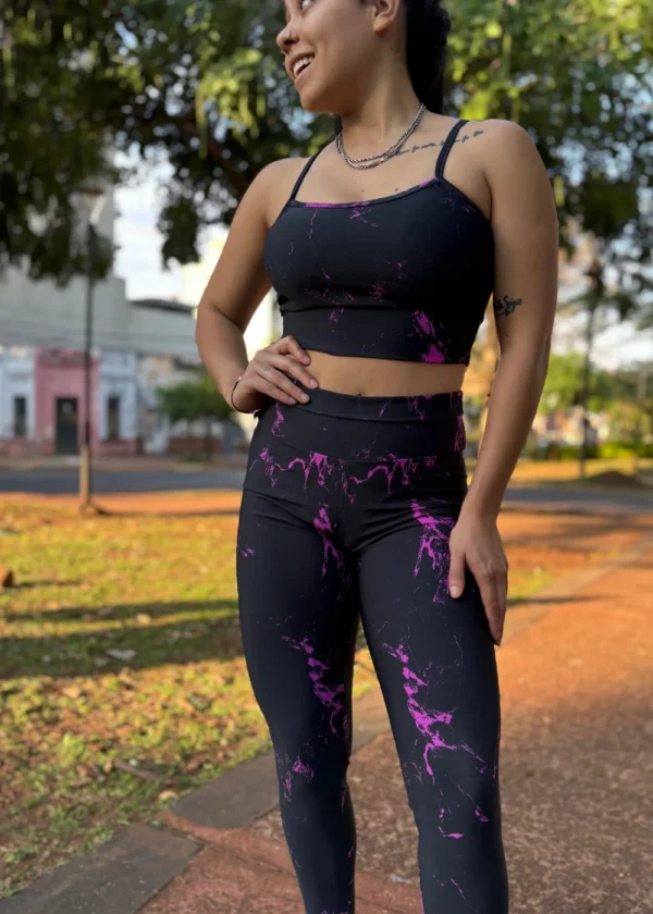 Calza larga batik con violeta