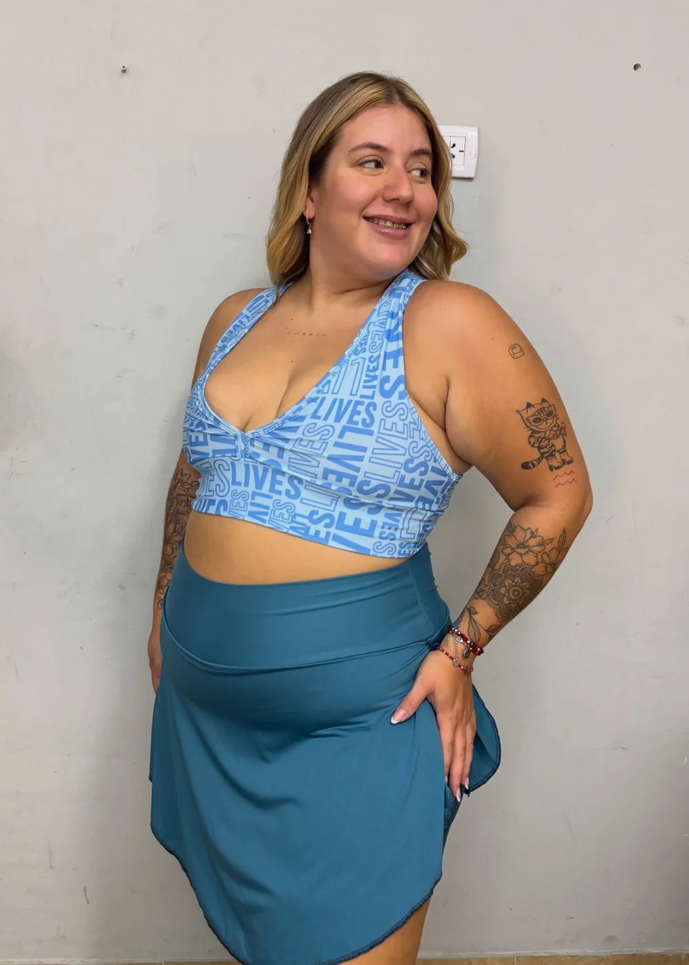 Shortpollera celeste oscuro - Imagen 2
