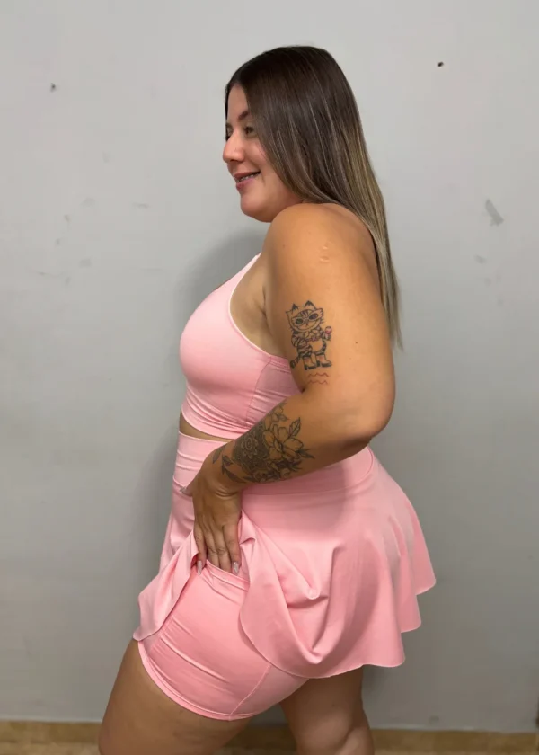 Shortpollera rosa