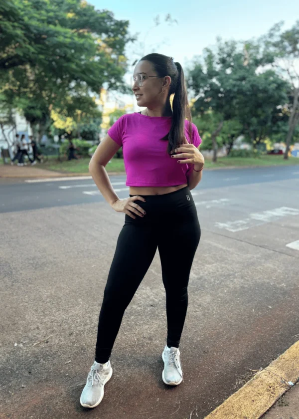 Calza chupin de Lycra con frunce